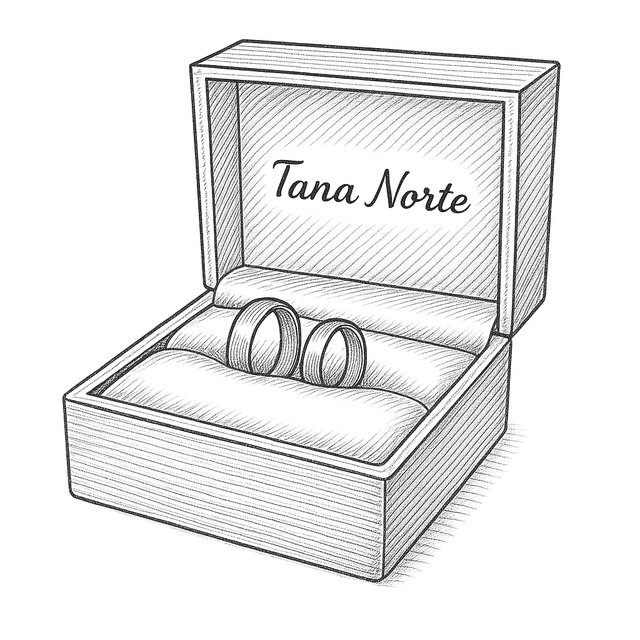 Elegant jewelry box with finished custom piece inside